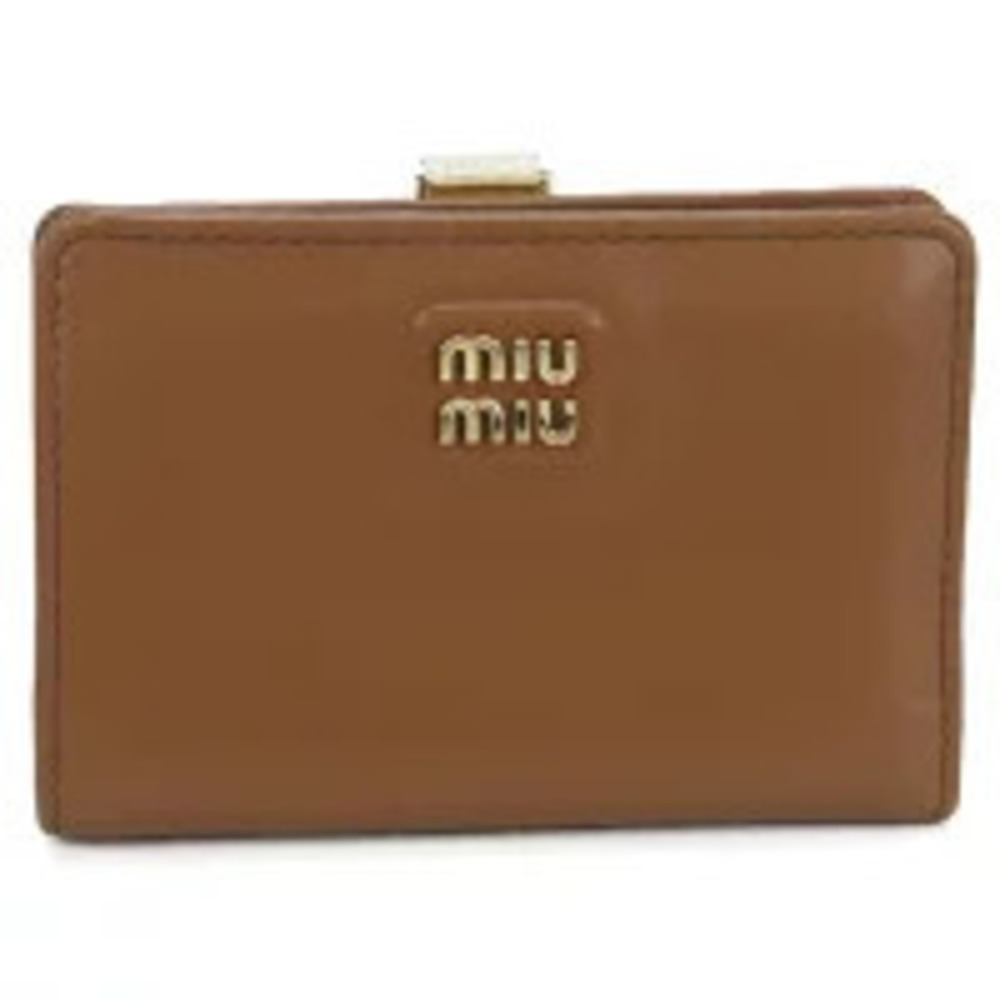 Miu Miu Leather Brown Wallet